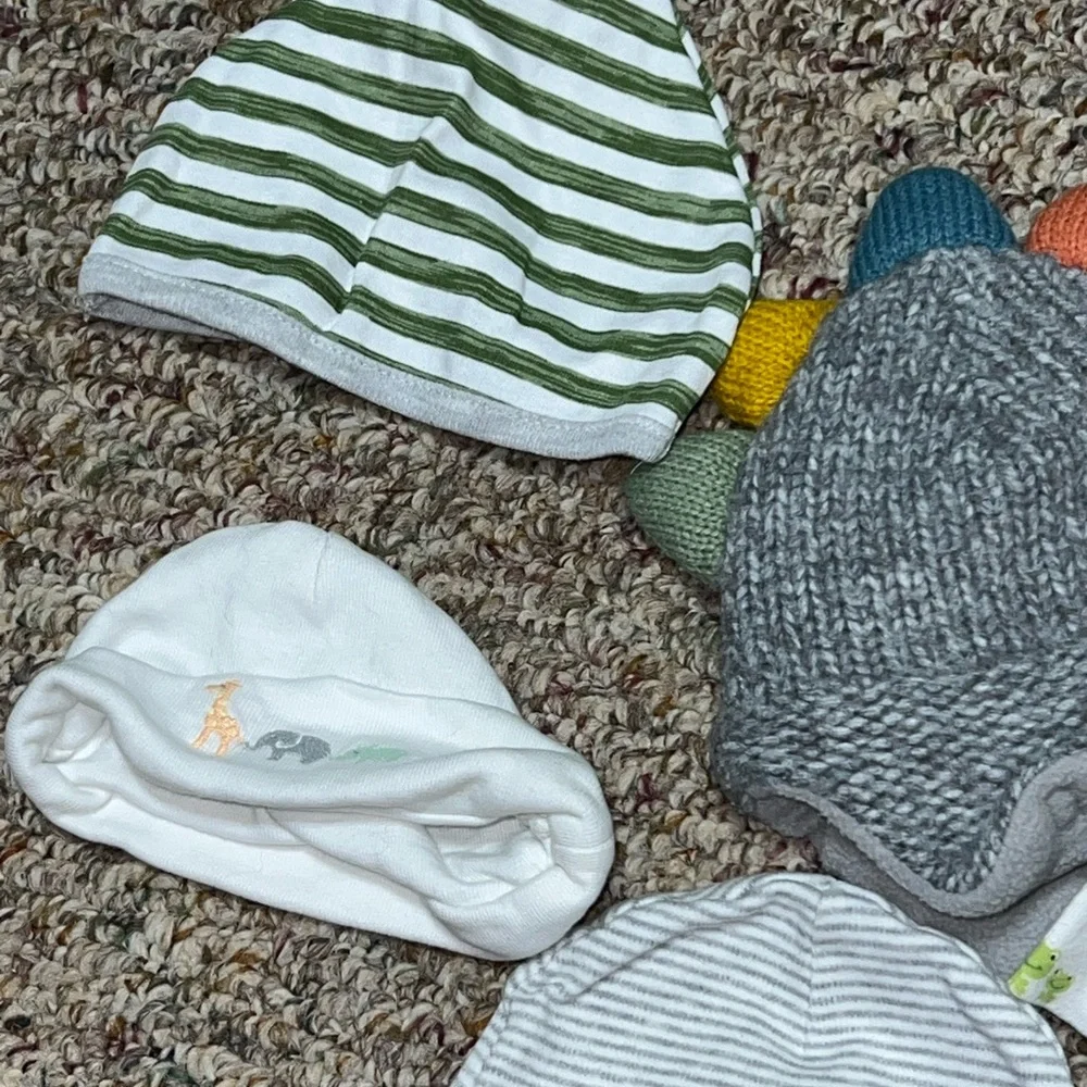 infant newborn Boy, girl, hat, Assorted Kids Beanie Set, Lot of‎ 11 hats